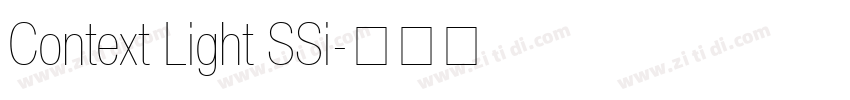 Context Light SSi字体转换